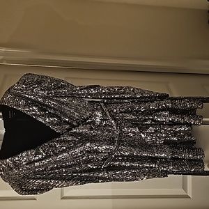 Bardot Winona Sequin long sleeve dress